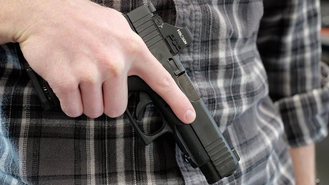 Golden rule of gun safety: finger off the trigger until you're ready to shoot!